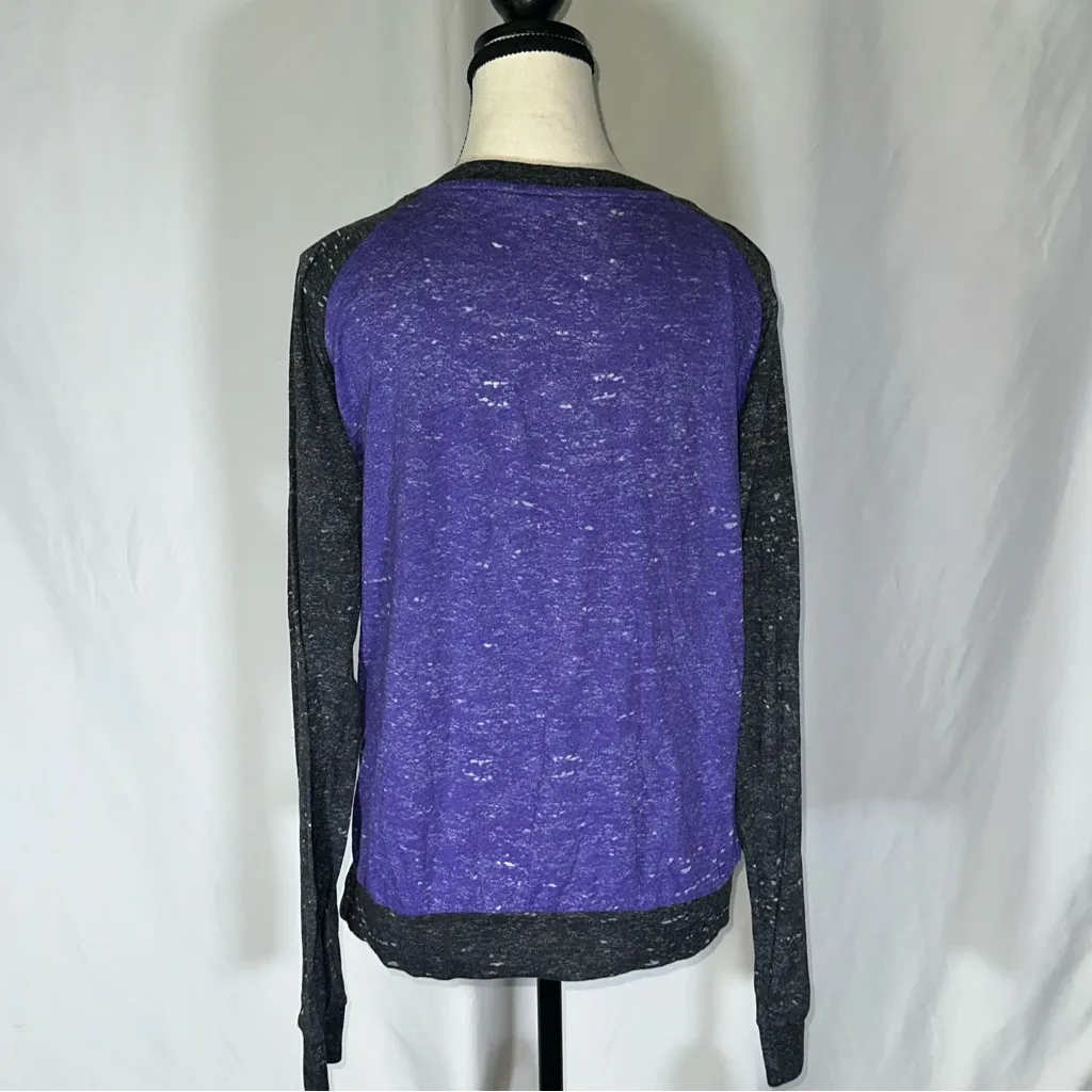 Press Box Women’s Kansas State Wildcats Raglan Style Long Sleeve Shirt Purple Size L - Image 5