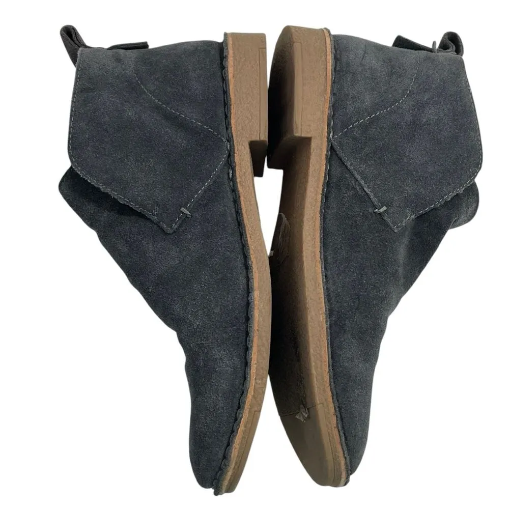 Dolce Vita Ankle Boots Size 7.5 Grey‎ Suede Sherpa Lined Slip on Shoes Gray - Image 3