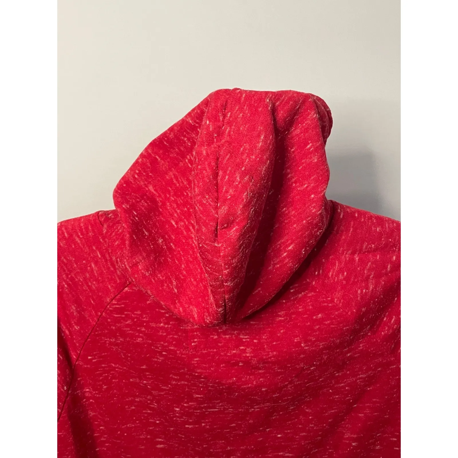 Wisconsin Badgers Colosseum Women's Hoodie Red White Heathered‎ Sweatshirt M - Image 6