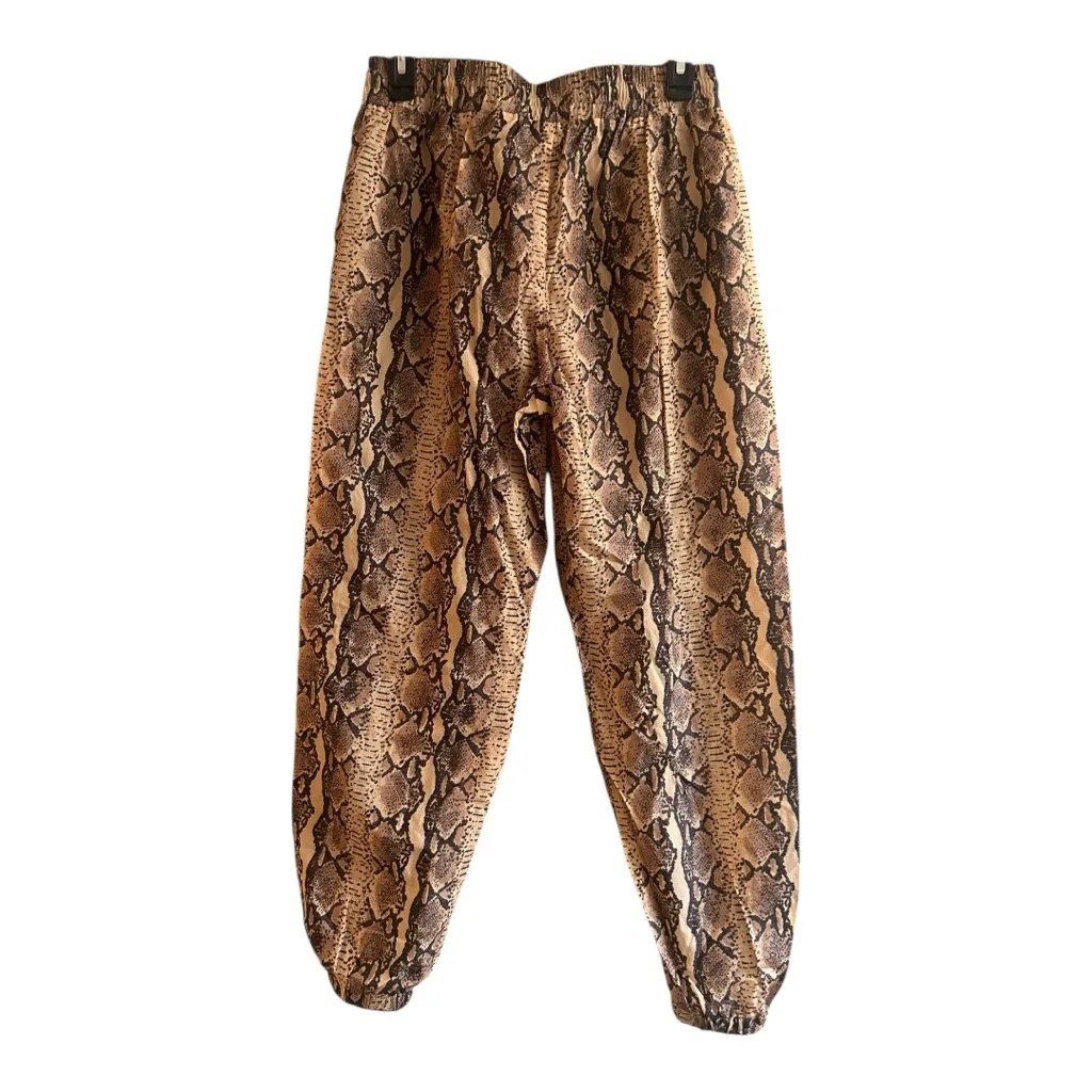 LPA x Revolve snake print nylon high-waist jogger pants Size Small - Image 2