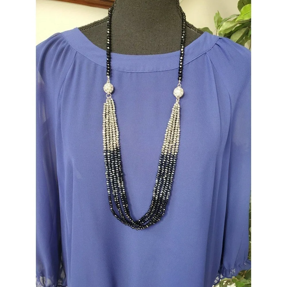 Petticoat Round Neck Long Sleeve Casual Top Shirt - Image 2