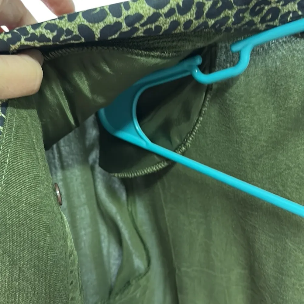 Vintage Marshall Rousso 2 Button Blazer Removable Chest Cover Shoulder Pads 14 Green - Image 11