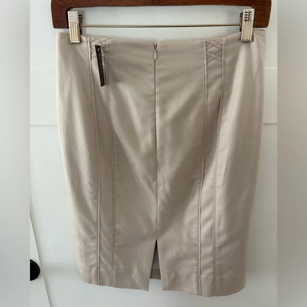 White House Black Market Birdseye Suiting Skirt. Size 4. - Image 2