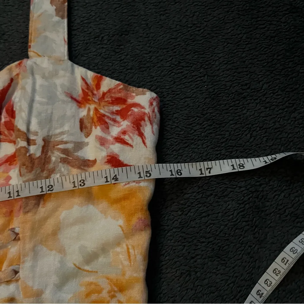 Abercrombie and fitch cream floral corset tank size medium - Image 2