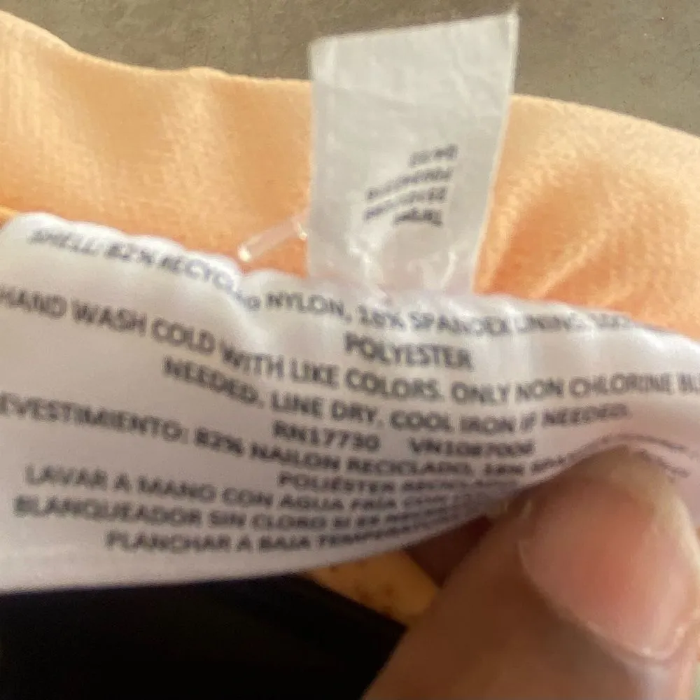 Fe Noel orange peach green multicolored one piece swimsuit Size XXS - Image 9