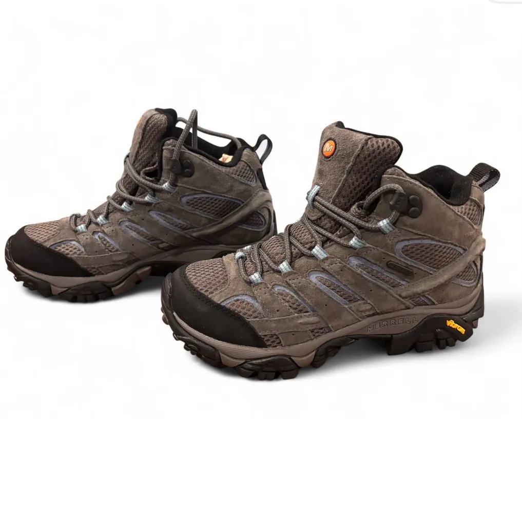 Moab 2 Mid Waterproof Hiking Boots Women's Size  7.5 Granite - Image 6