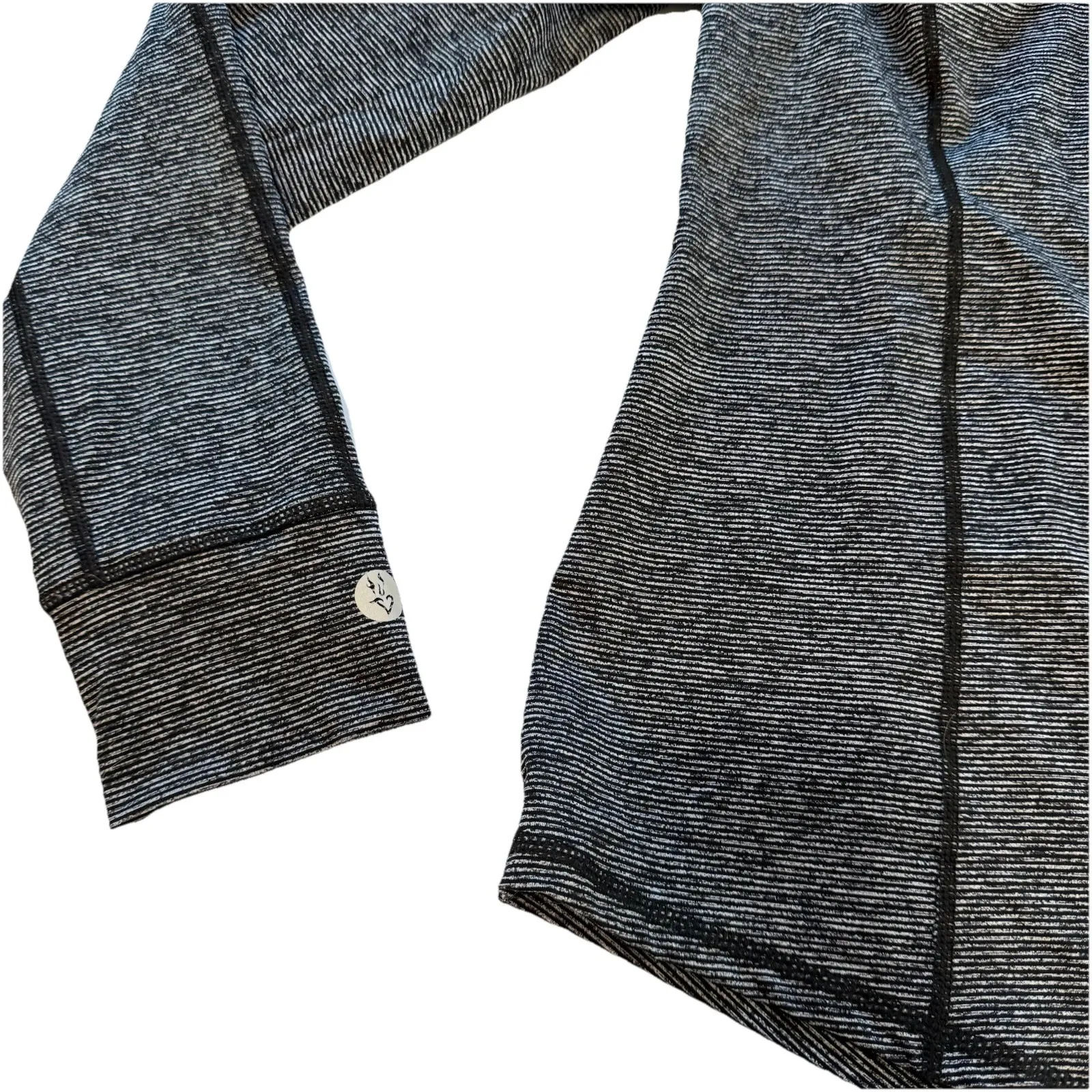 Torrid Active Black Space Dye Performance Thumbholes Half Zip Pullover‎ Size 2X - Image 7