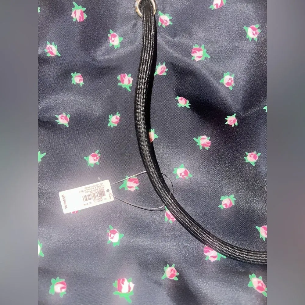 Victoria's Secret Black Floral Tote Bag Reversible. - Image 4