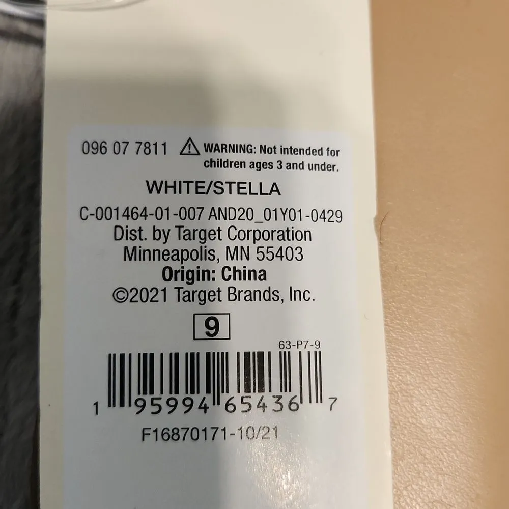 NWT A New Day Size 9 STELLA White Slide Sandals with Studded Straps - Image 5