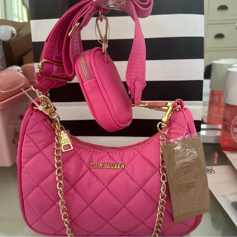 Viral Tik Tok Steve Madden Btamela Quilt w/Chain Purse - Image 3