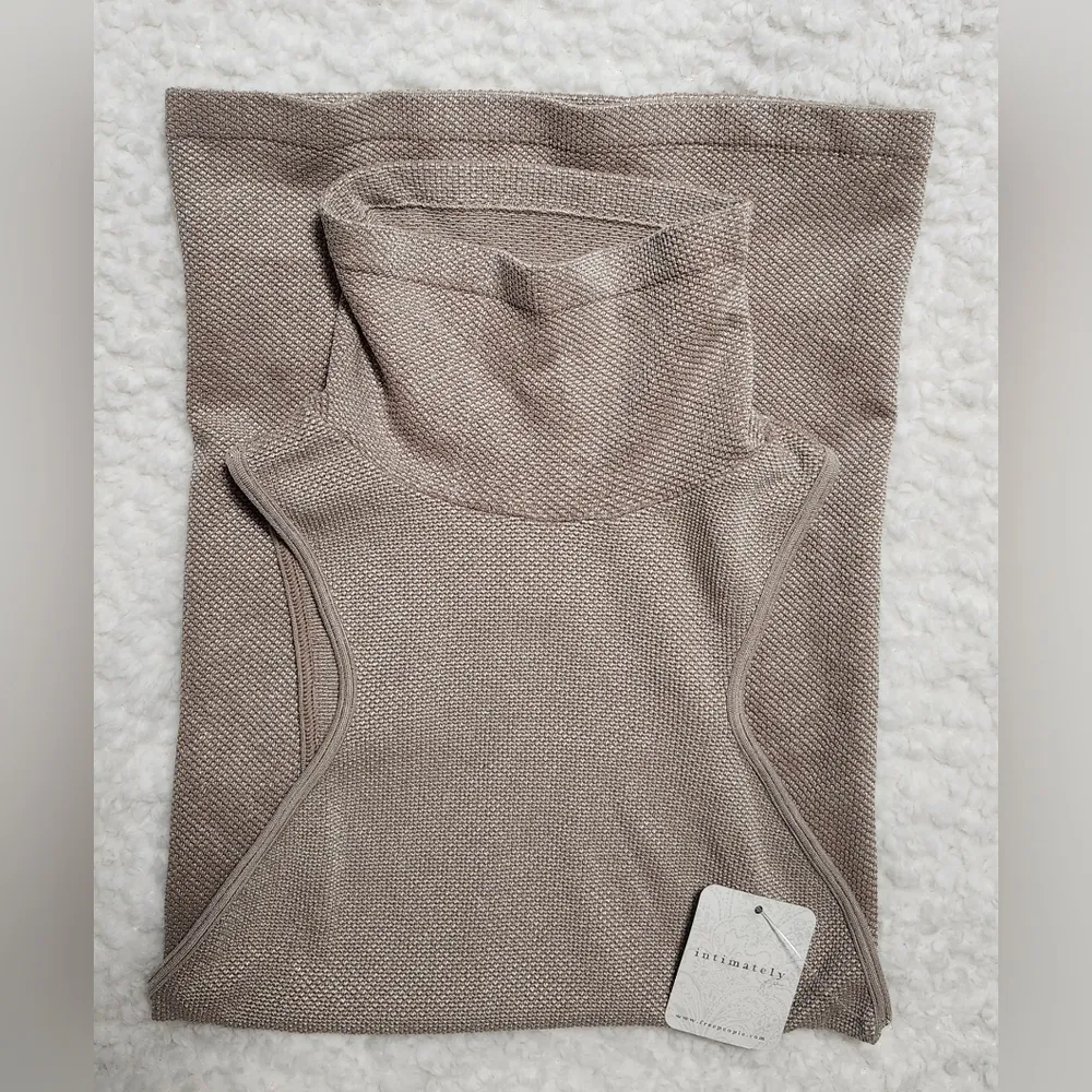 NWT Free People Always Ready Seamless Turtleneck Tank in Mocha Meringue Sz XS/S - Image 4