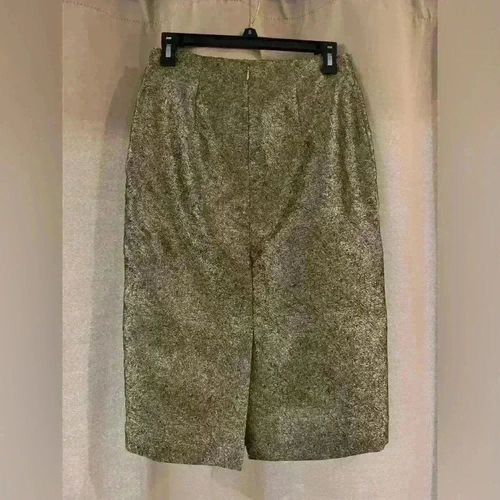 Women’s Gold&Black Worthington Pencil Line Skirt - Image 2