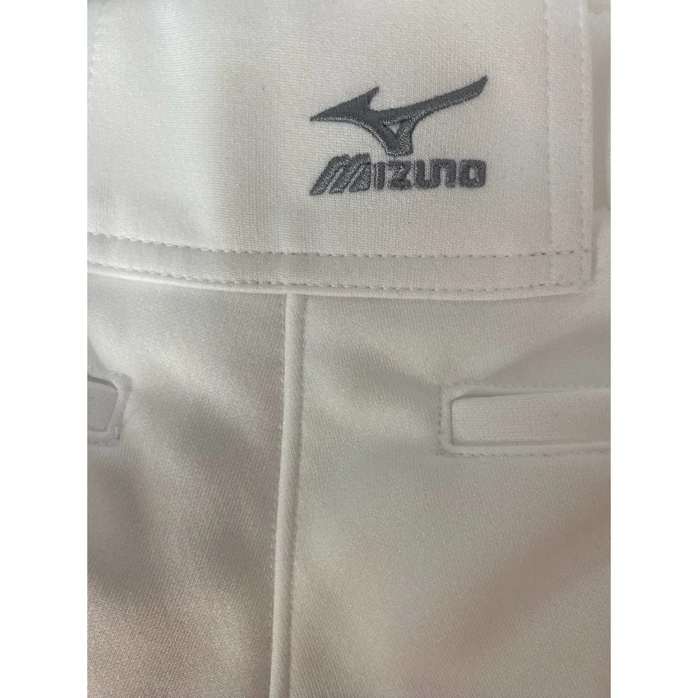 Nwt Mizuno Softball Pants XS Womens White Select Belted Fastpitch Double Knee - Image 5