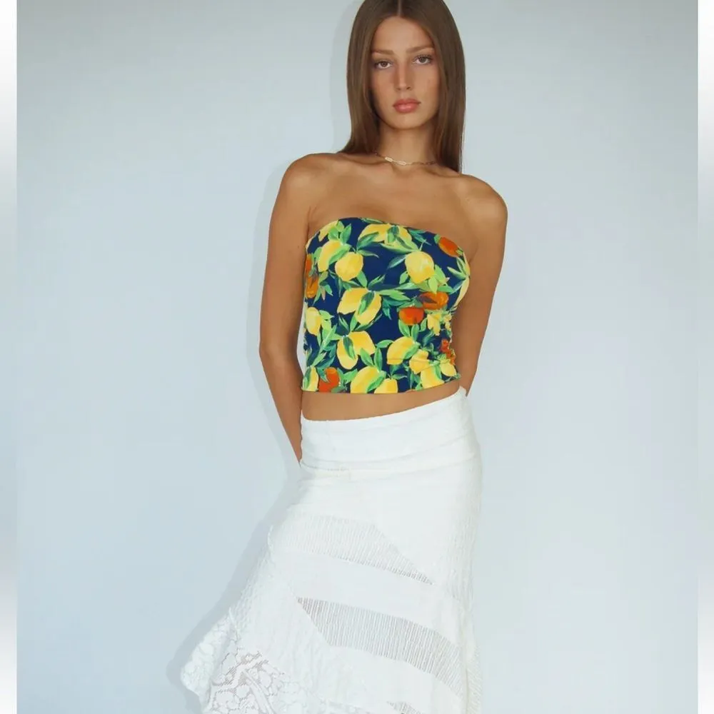 Mode Mischief Varenna Tube Top Size‎ Small NWT Yellow - Image 3