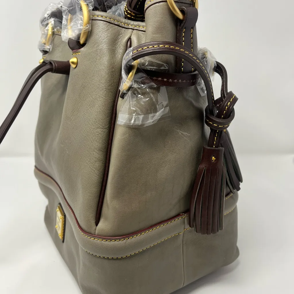 Dooney & Bourke Buckley Leather Bag - Gray - Image 2