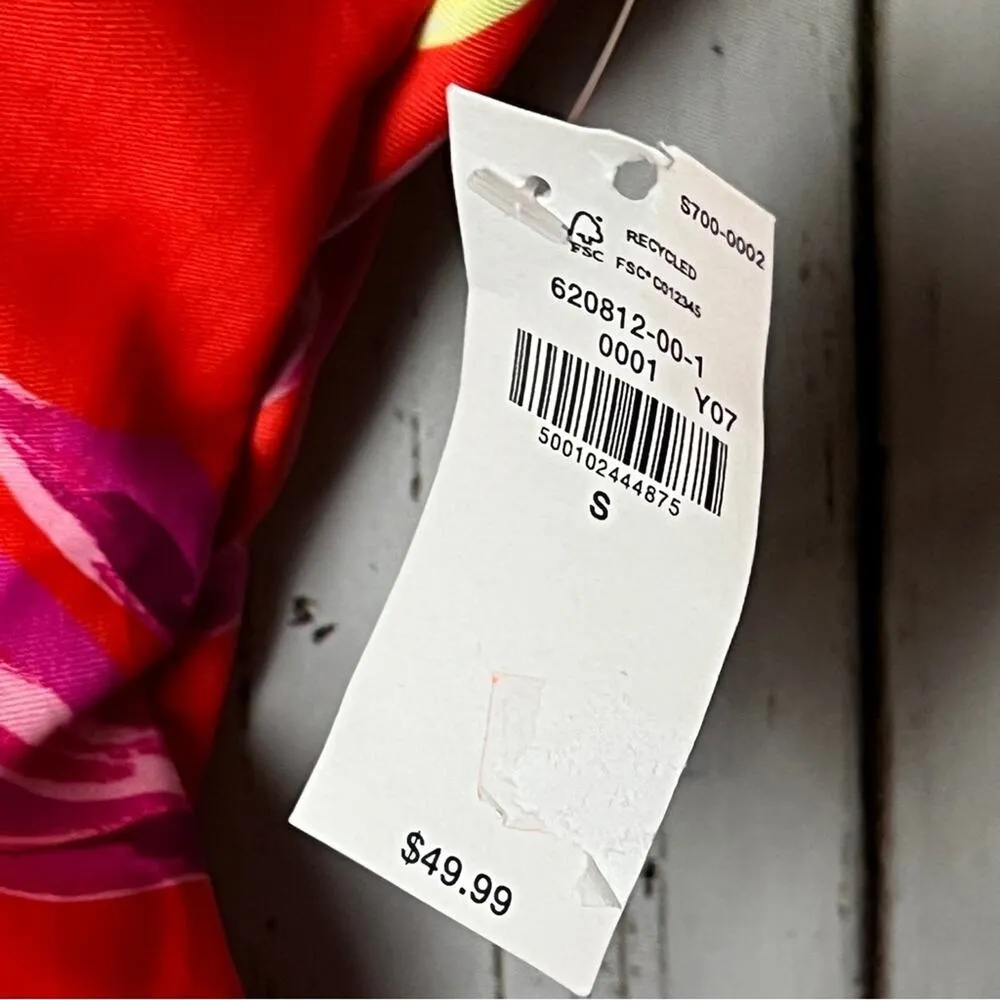 Old Navy Women's Summer Seasonal  Quarter Zip Floral One Piece Swimsuit Sz S - Image 11