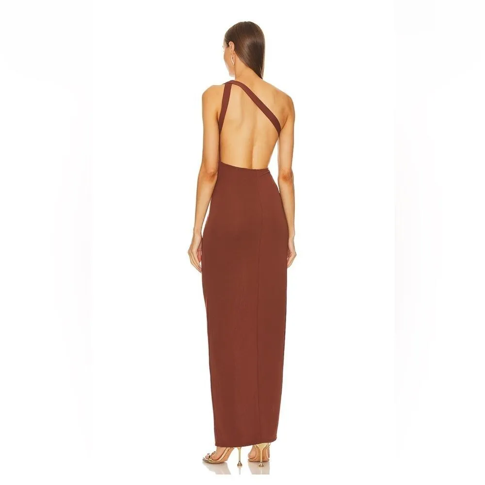 Michael Costello x REVOLVE Parker Maxi‎ Dress in Brown - Image 4
