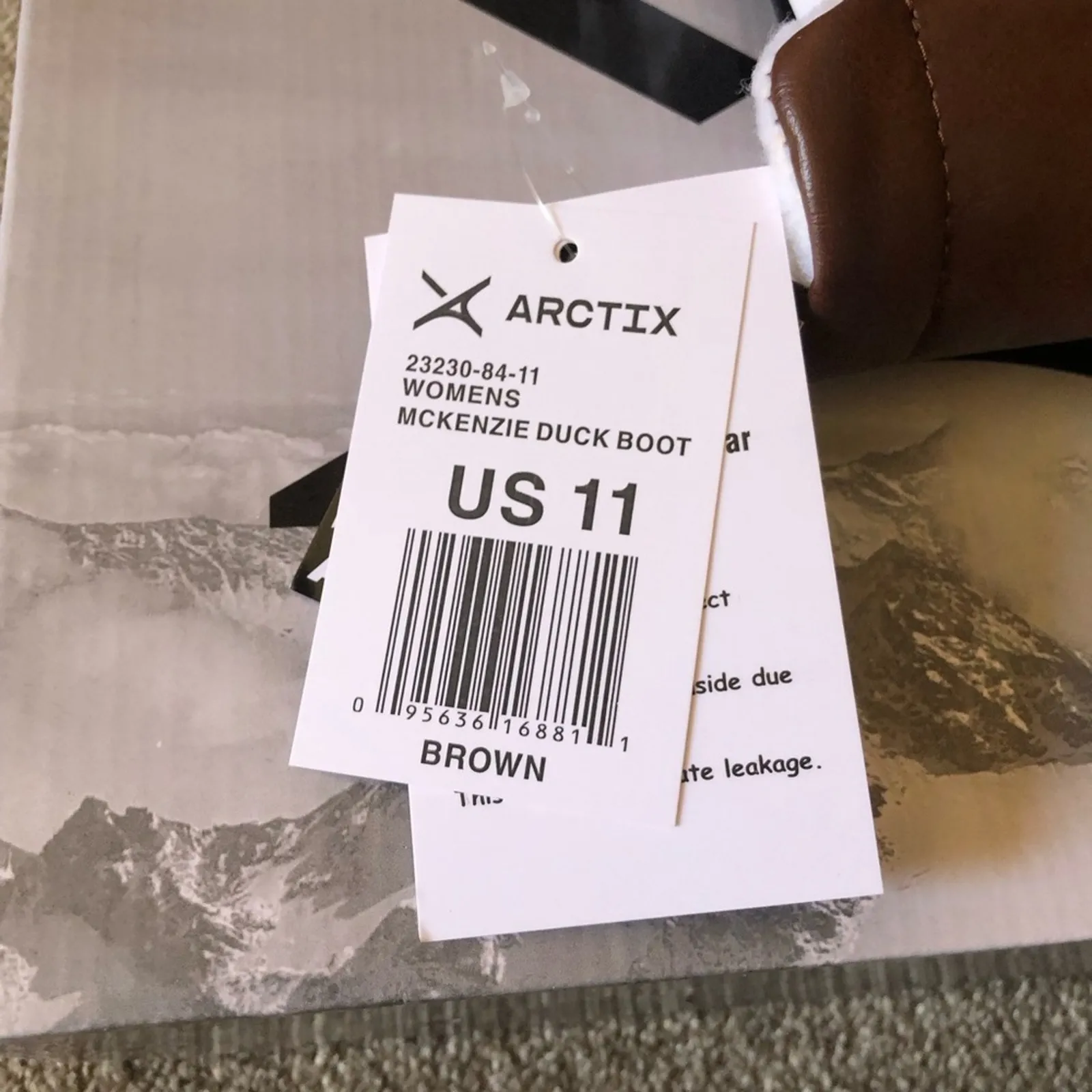 Arctix NIB Women’s McKenzie Pull-On Waterproof Duck Boots Brown Black Size 11 - Image 14