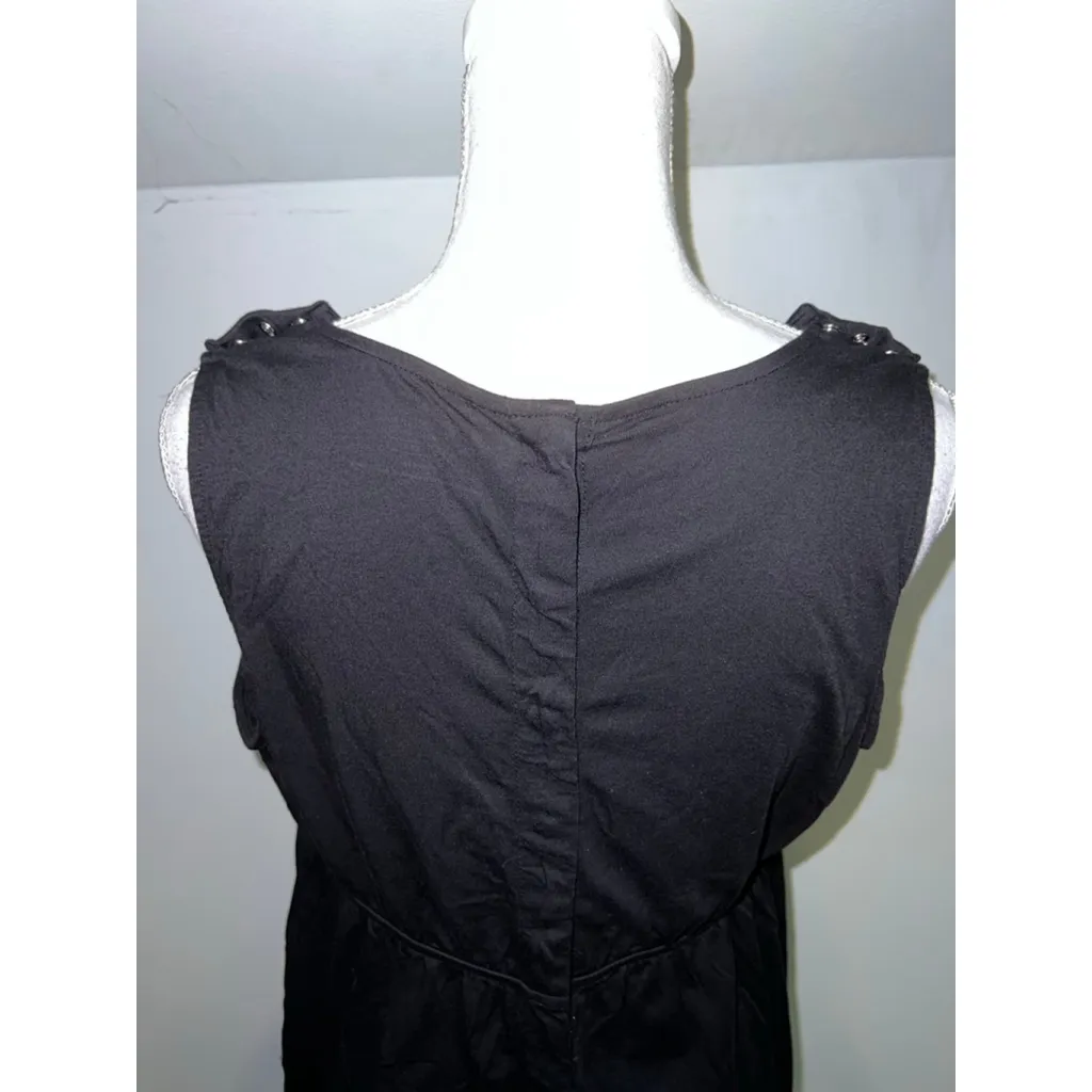 Women's Motherhood. Black Maternity Pajama Sleep Dress Size M - Image 3