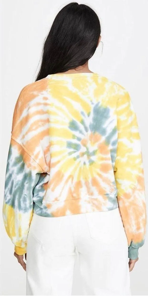NEW  BALLOON SLEEVE SWEATSHIRT IN SWIRL - SMALL - Image 3