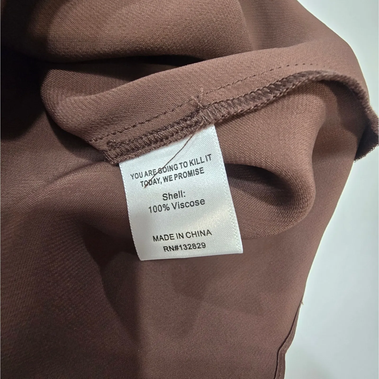 LPA Carlita Dress in Chocolate Brown XL - Image 7