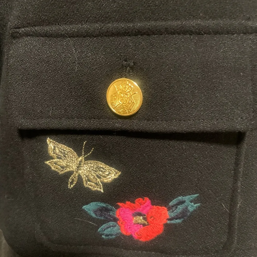 A New Day Classy Black Floral Blazer - Image 2