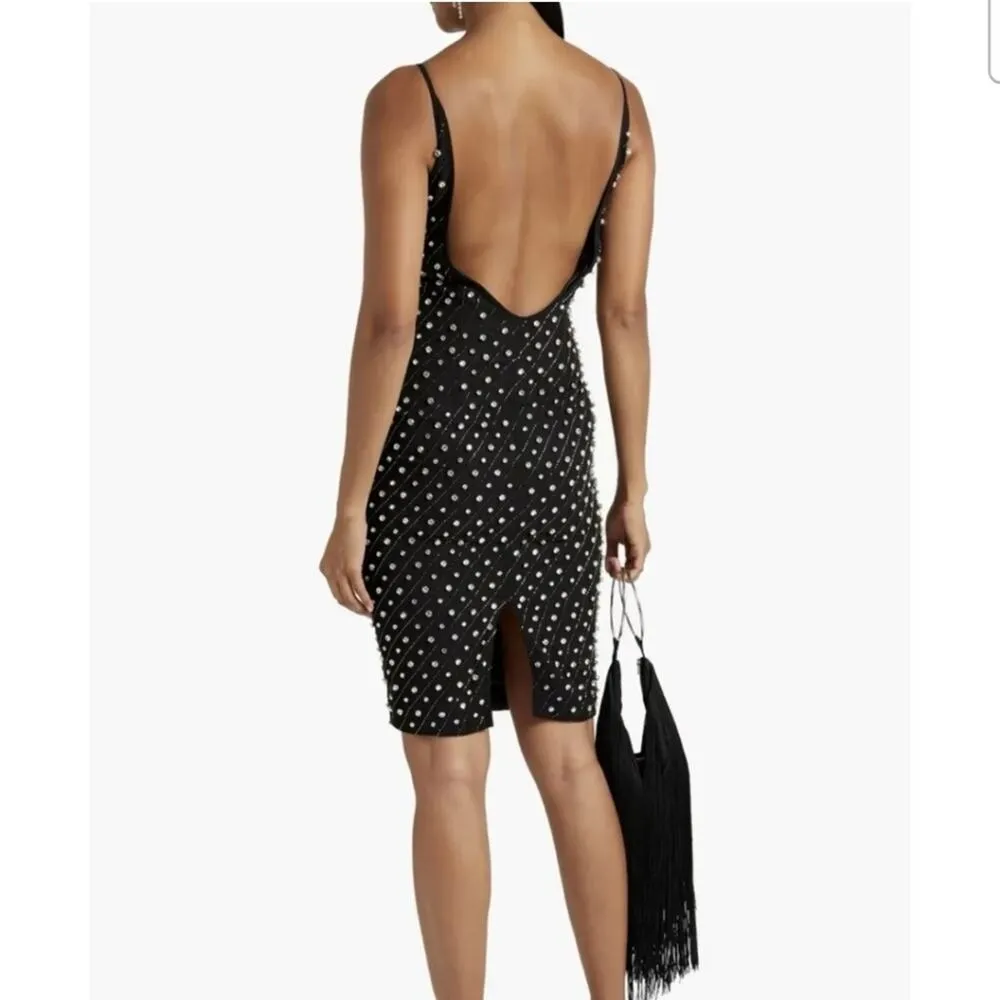 Retrofete Cosmos Black Dress Embellished Crystals Sleeveless Size XXS NWT - Image 2