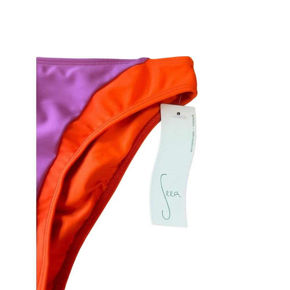 Seea x Free People Vega Mid Rise Color Block Jazzberry Bottom Size XS Purple - Image 4