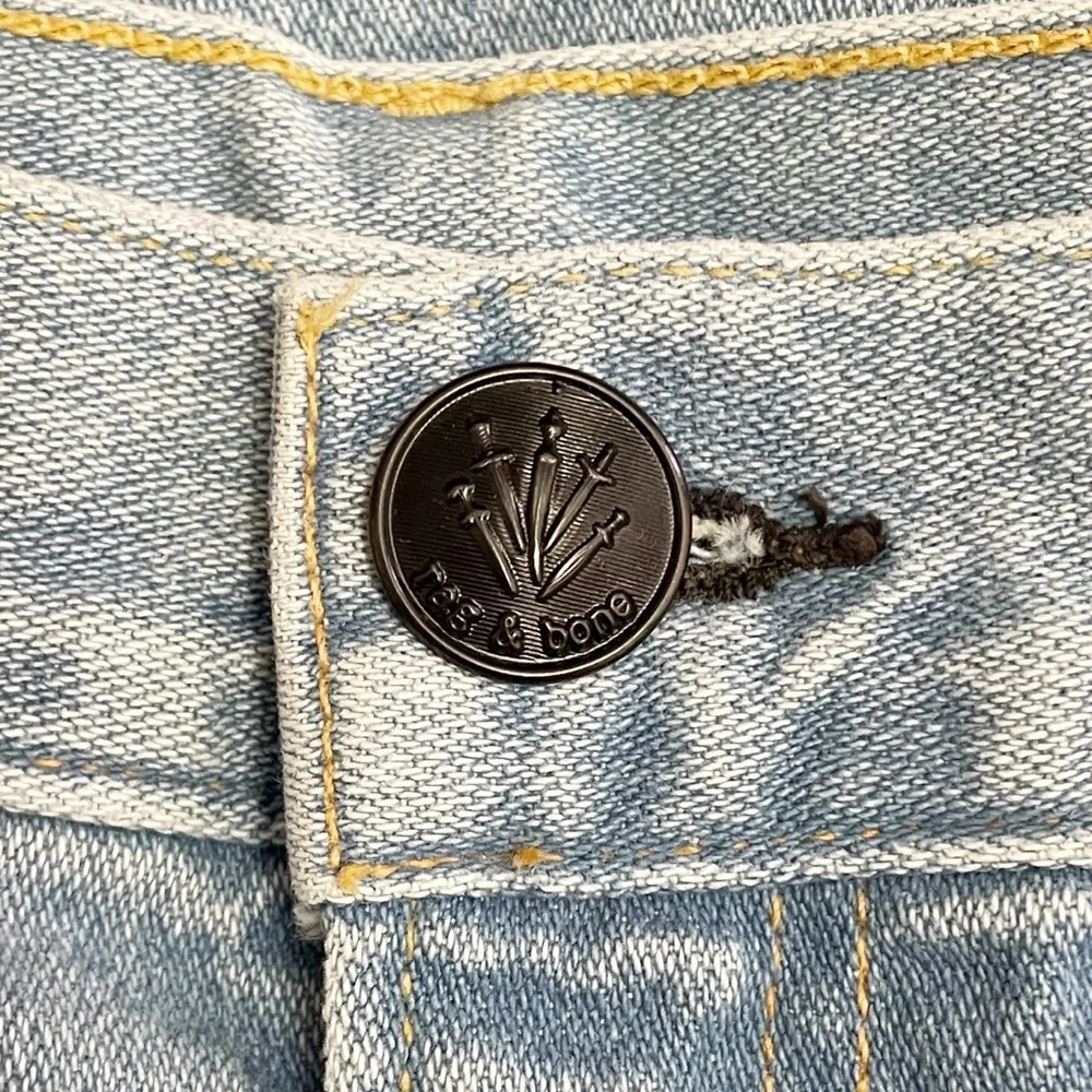 NWT Rag & Bone Justine Wide Leg Ankle Jeans Size 29 Broken Nelly Light Wash NEW - Image 9