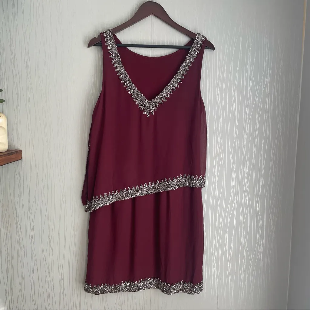 J Kara Holiday Dress Red Size 16 - Image 6