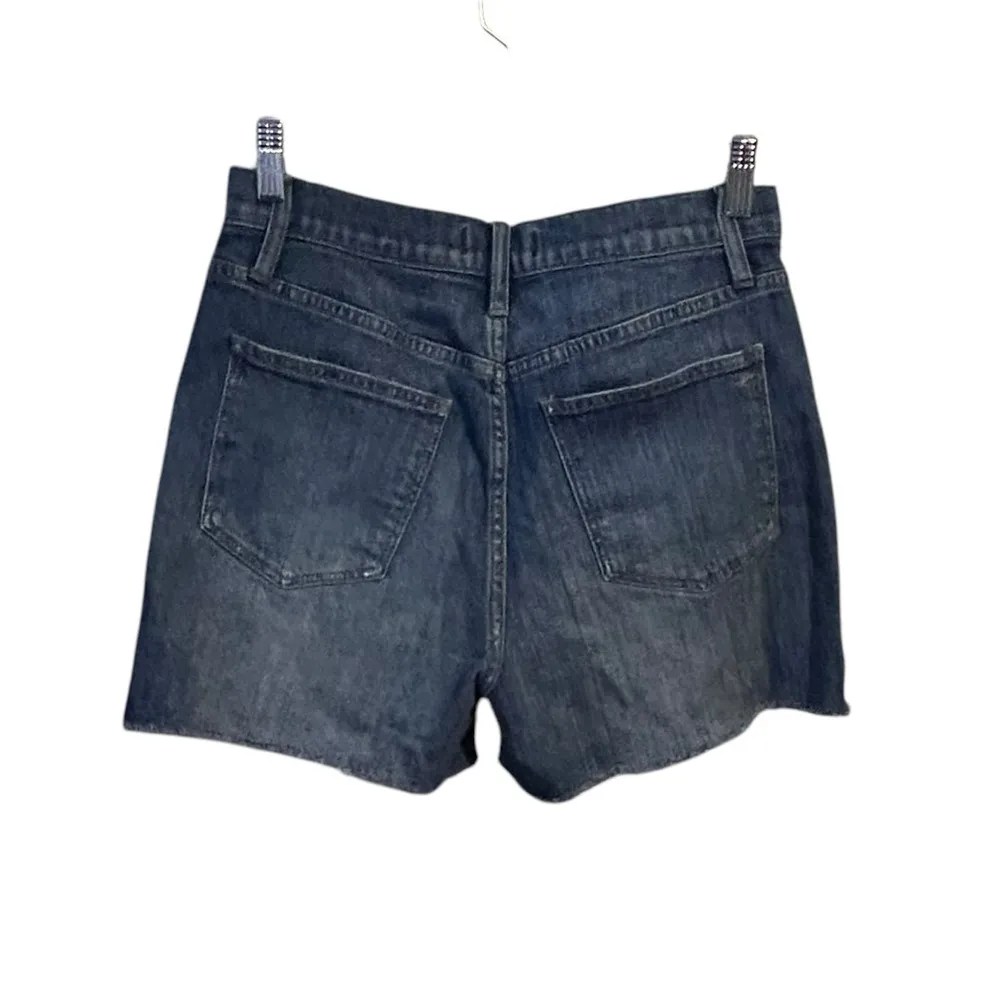 Madewell High-Rise Medium Wash Raw Hem Denim Shorts Size 27 Classic Rodeo Modest - Image 4