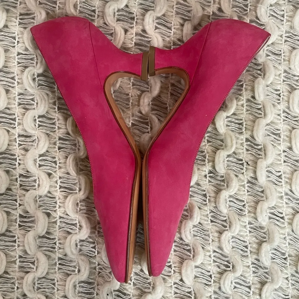 Bruno Magli Women's Hot Pink 2 Inch Kitten Leather Suede Heels Size undefined - Image 7