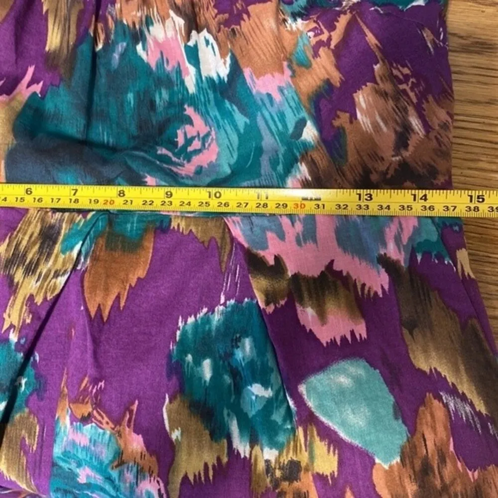 JACK BY BB DAKOTA Purple Floral water color Dress with pockets size large - Image 6