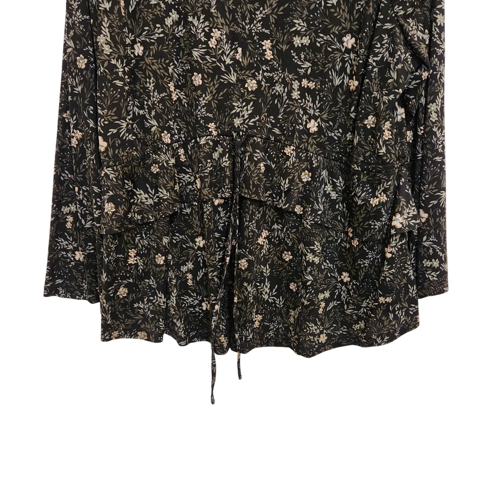 Style & Co Black Floral Tie - Image 4