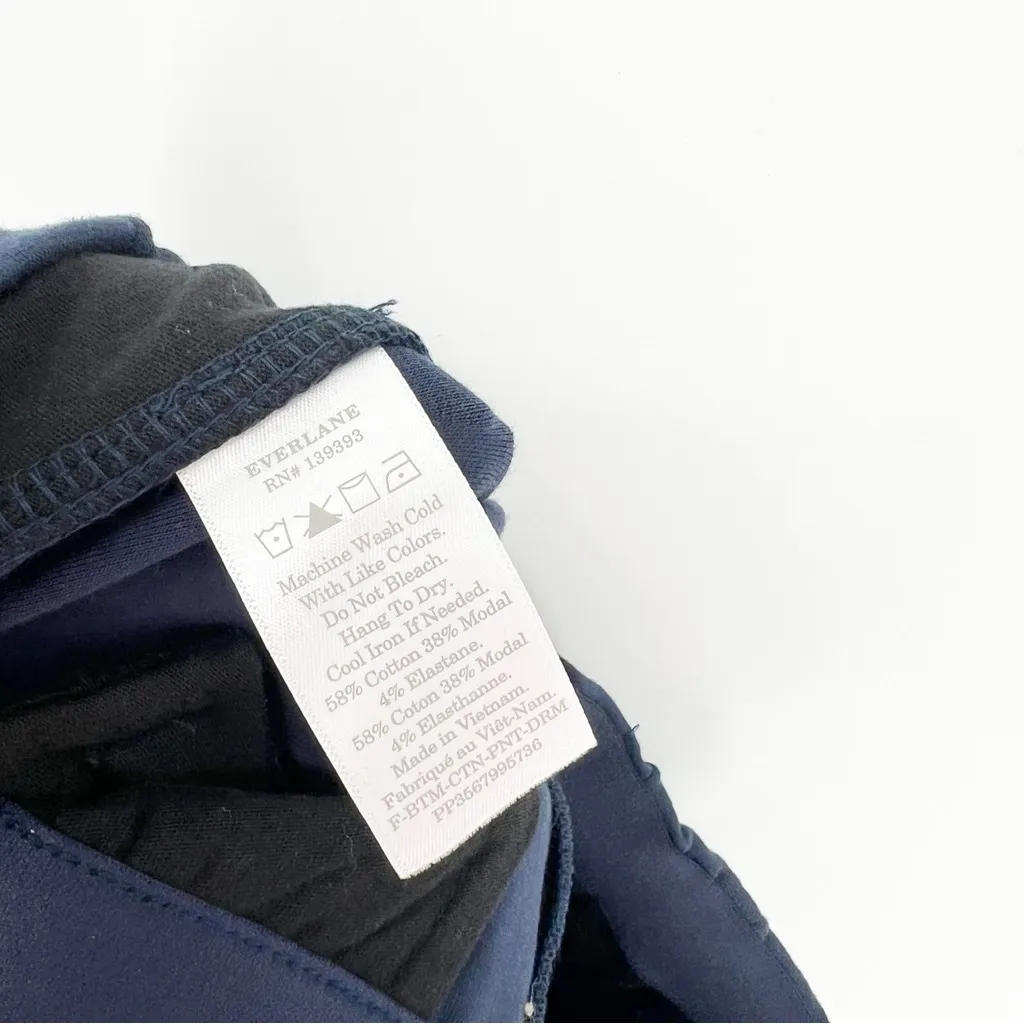 Everlane Pull on Straight‎ Leg Pants XS Blue - Image 6