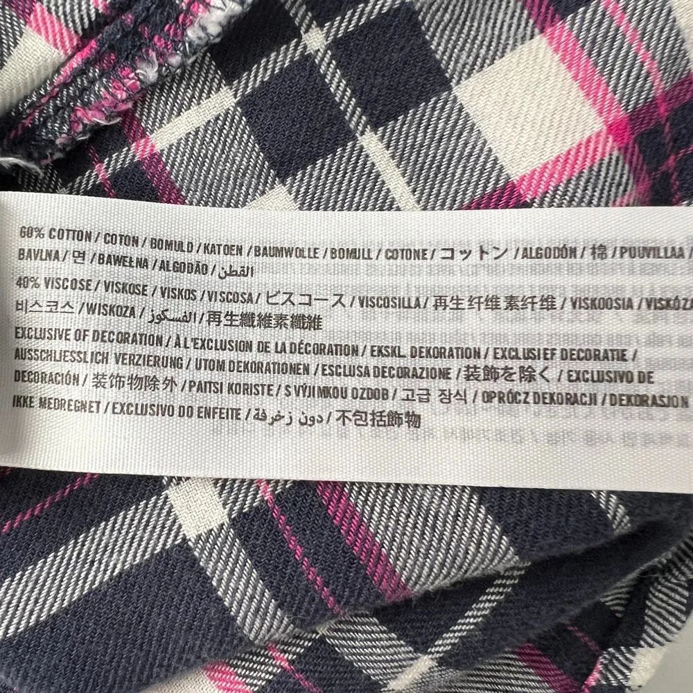 Hollister Shirt Womens Small Y2K Plaid Western Rodeo Cowgirl Country Lightweight - Image 9