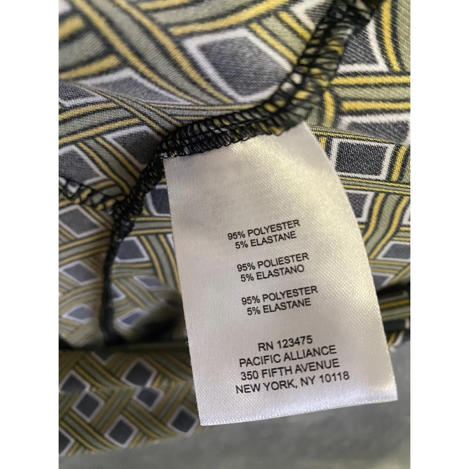 Jones‎ New York Signature Sleeveless Geometric Print Tank Top Women's Medium - Image 3