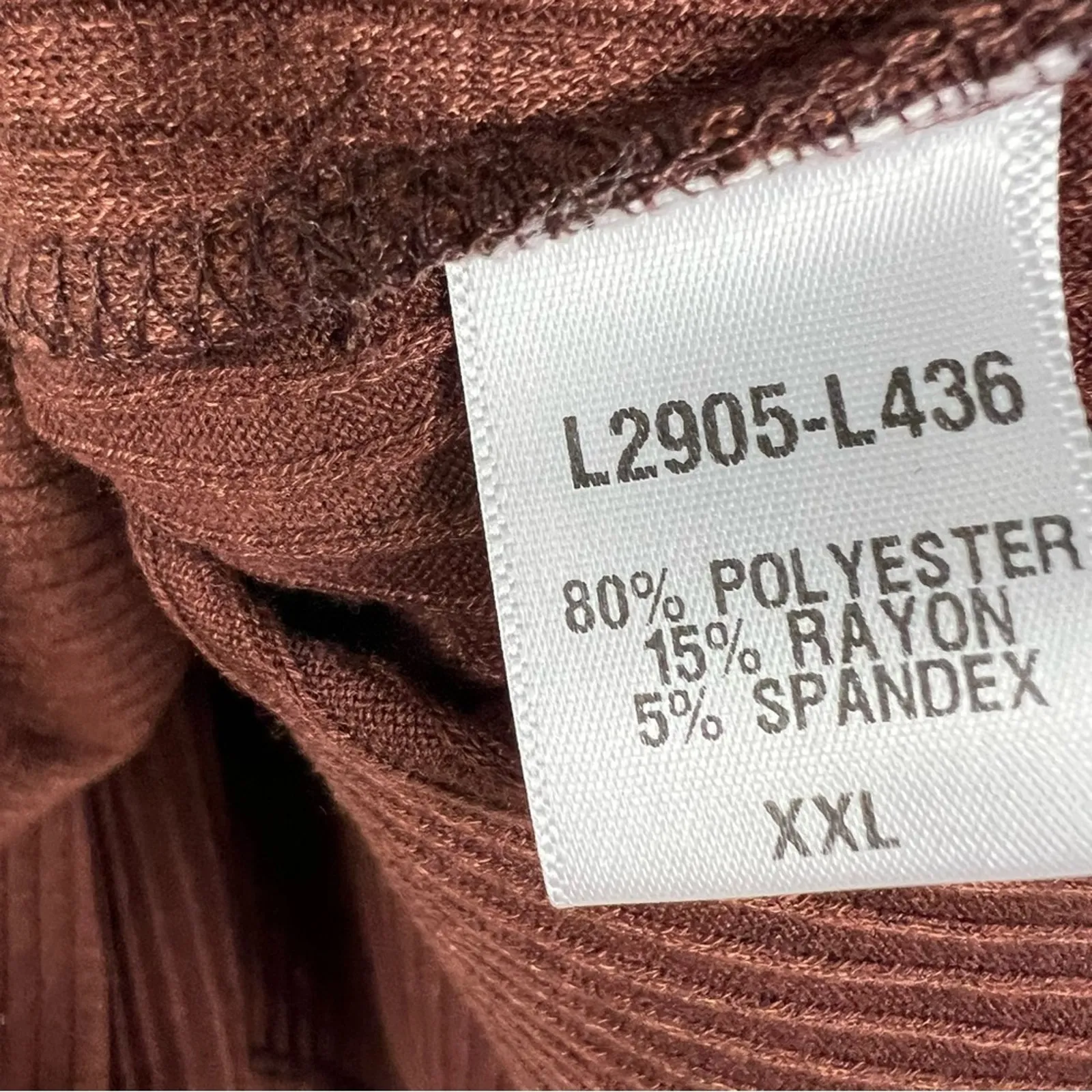 Earthbound Tank Top Womens XXL Brown Ribbed High Neck Sleeveless Knit Minimalist - Image 4