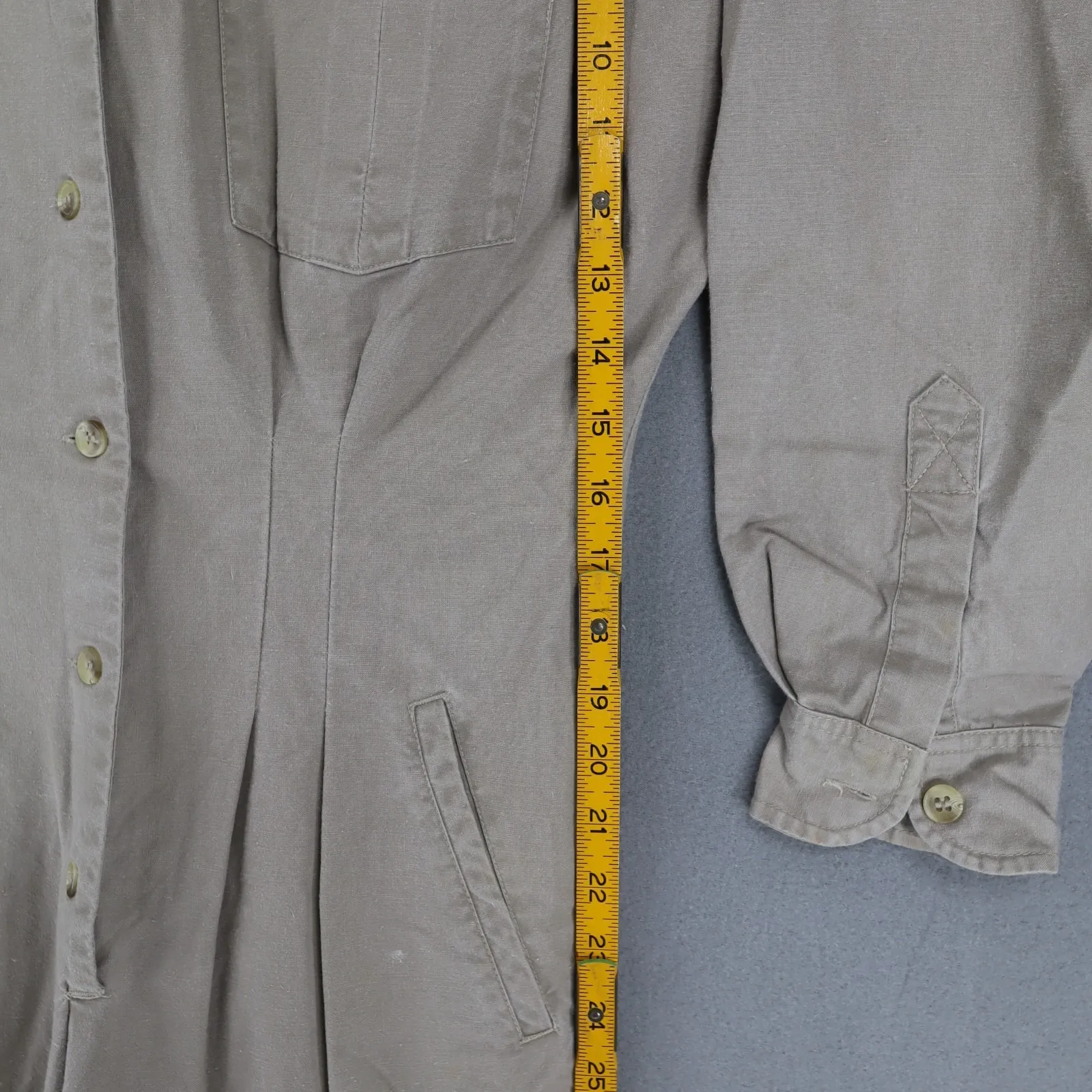 Vintage Banana Republic Jumpsuit One Piece Coveralls Safari Womens Small Tan Ret - Image 9