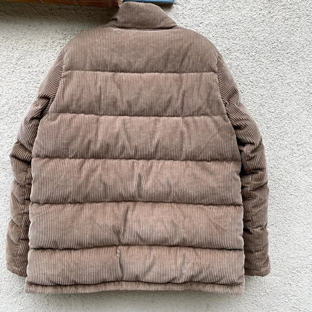 Patagonia Fjord Coat Down Corduroy Puffer Women's Size Large Mojave Khaki - Image 10