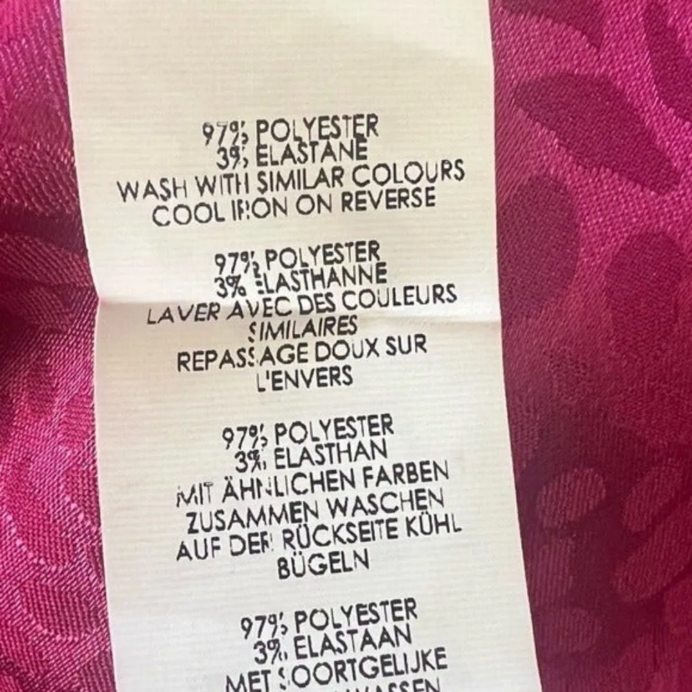 NASTY GAL Into The Groove Satin & Lace Mini Slip Dress Fuchsia Black Size 4 NEW - Image 8