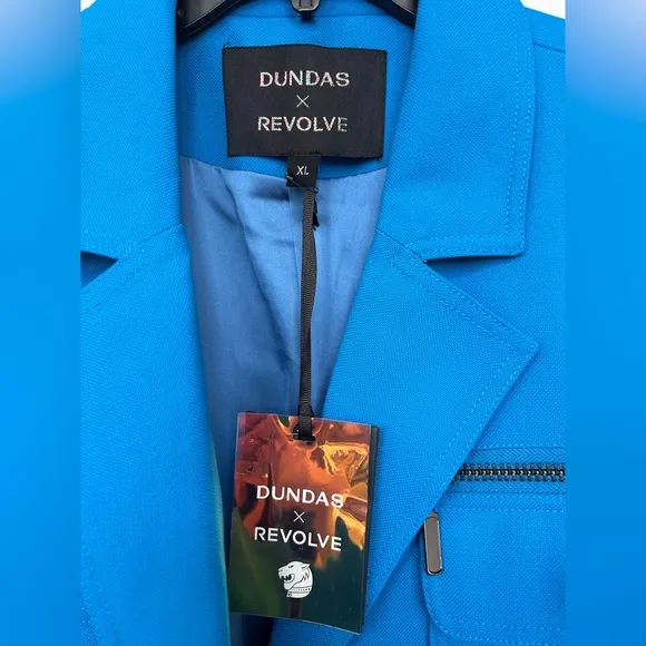 NWT‎ Dundas x Revolve Turquoise Blue Grace Blazer Jacket XL - Image 5