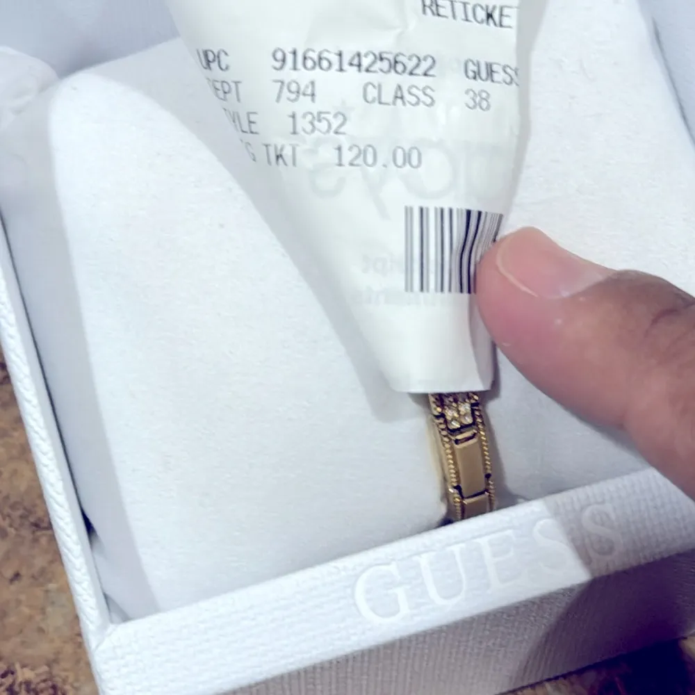 GUESS Ladies Gold Tone Analog Watch - Image 7