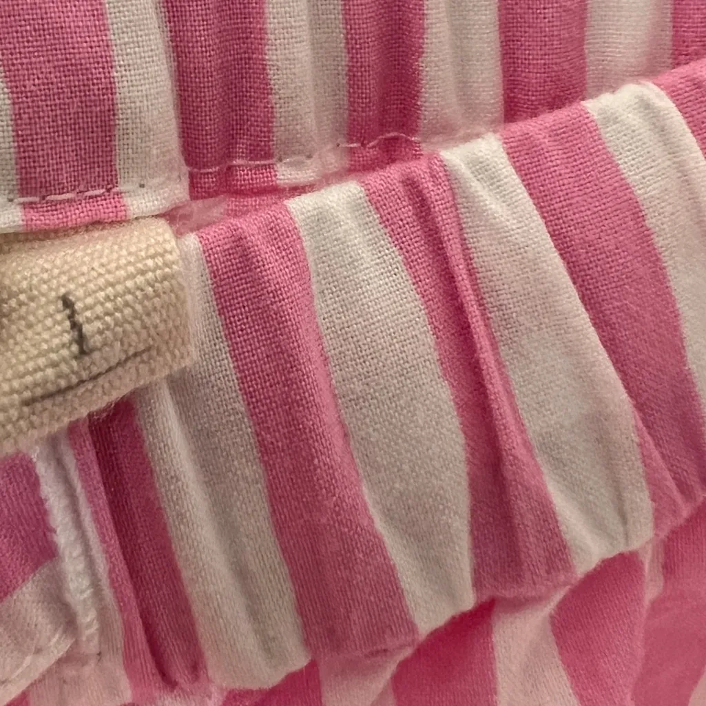 Bon Artis Pink Striped Cat Embroidery Pajama Set 100% Cotton Women’s Size 1 Size M - Image 12