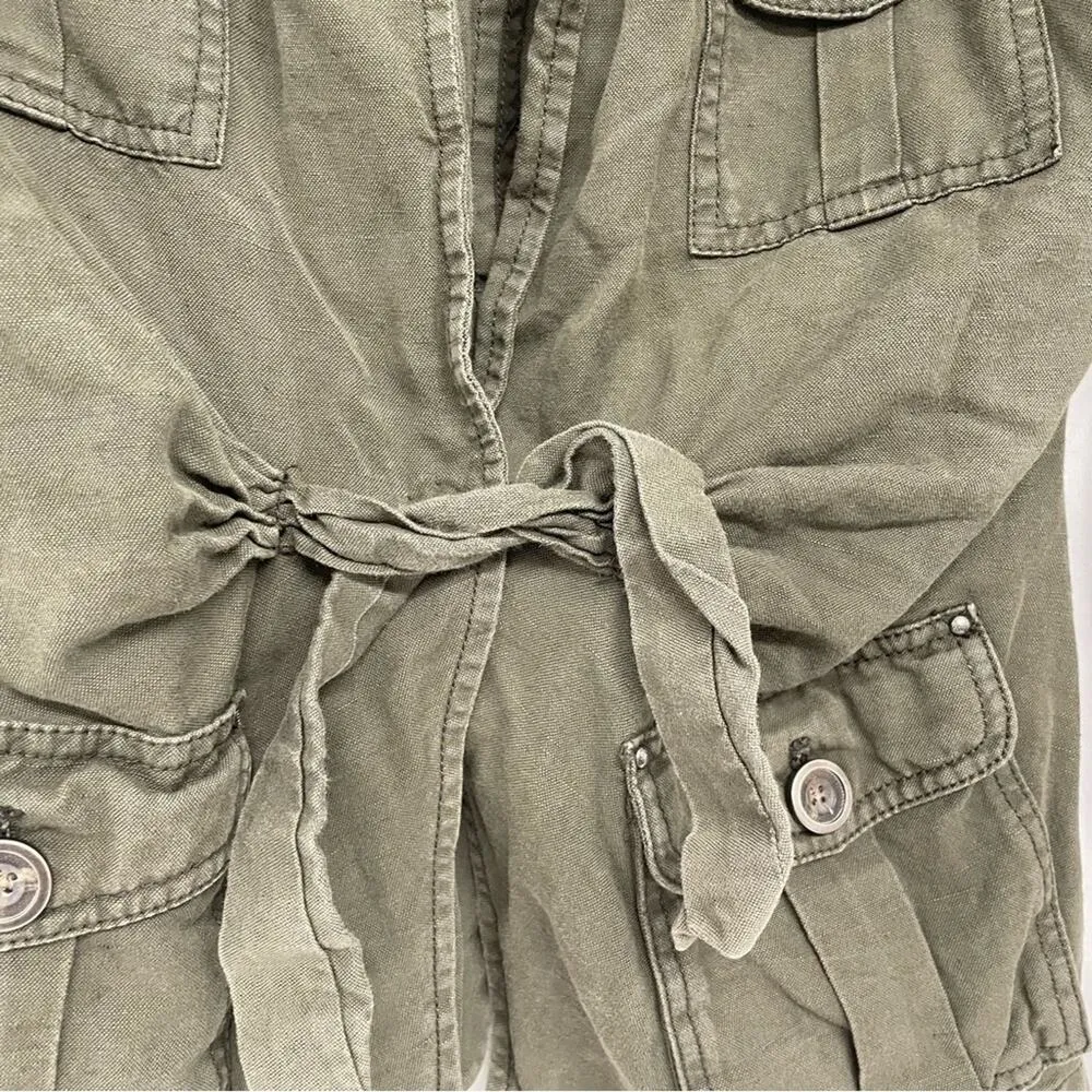 Cartonnier Anthropologie Green Utility Style Jacket Womens 4 Fall Lightweight - Image 7