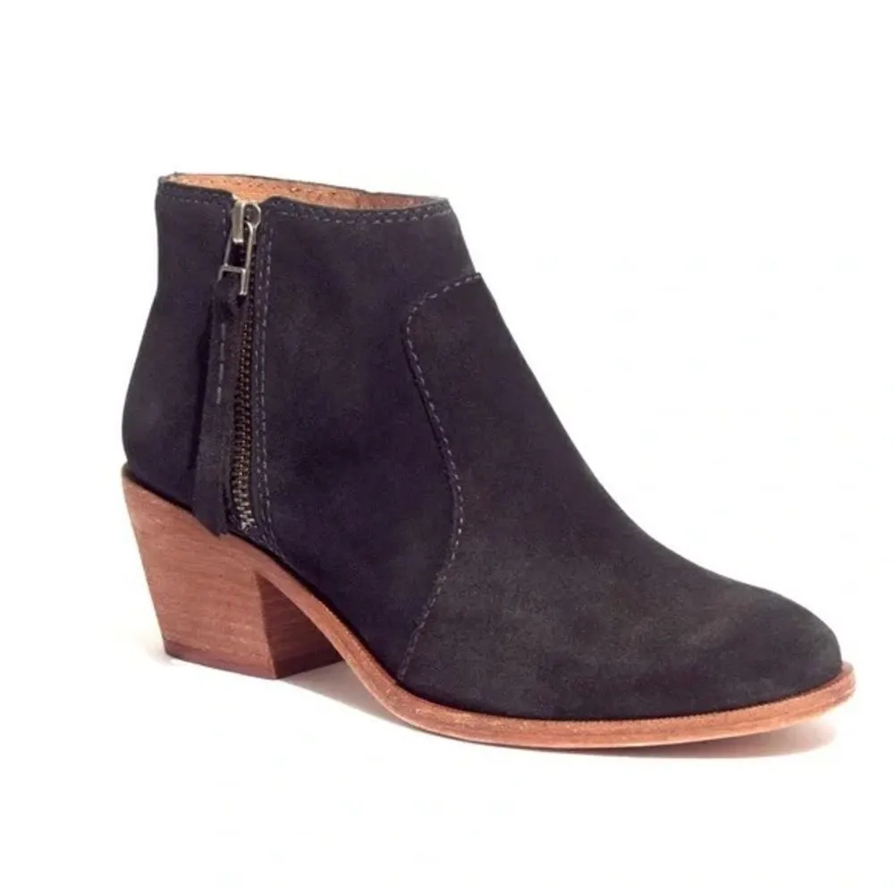 Madewell  The Janice Boot in Black Suede Size 9 D21 - Image 2