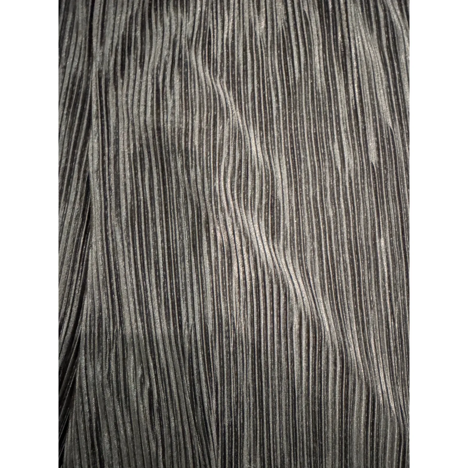 Rachel Zoe Wide Leg Pant Women's M Black Polyester Textured High Rise Stretch - Image 3