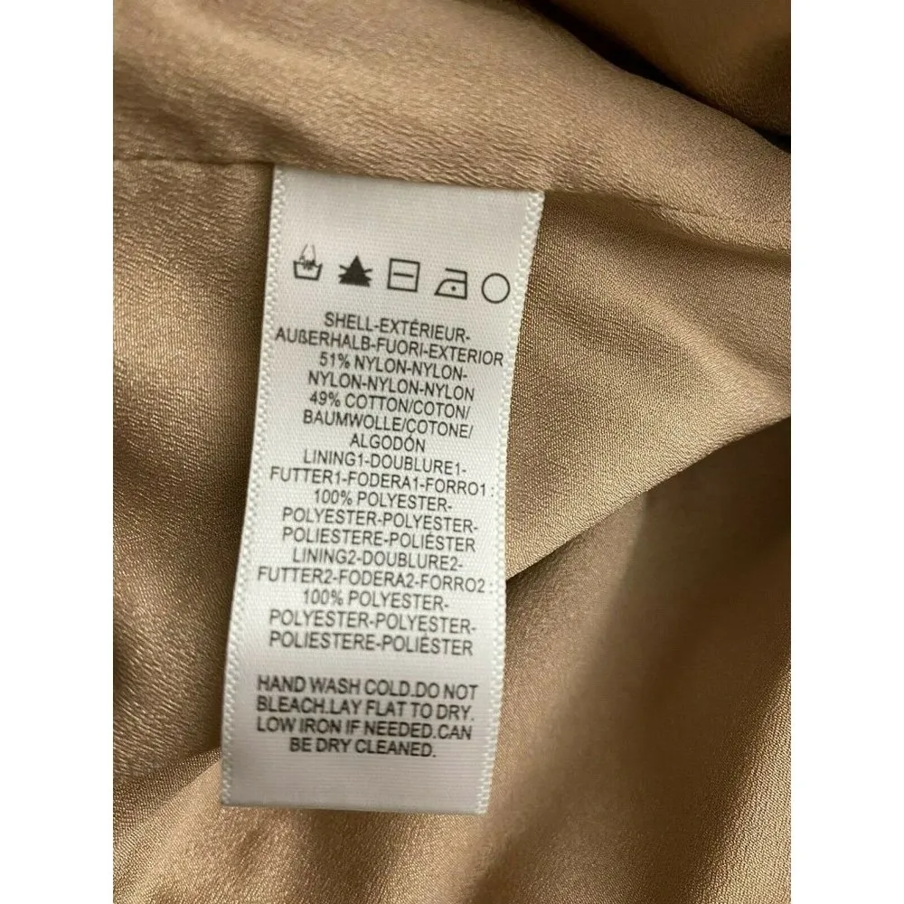 Dress The Population Dress Size S NEW Francesca Embroidered Lace A-Line Yellow - Image 7