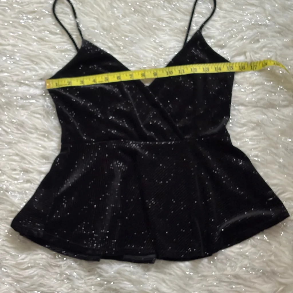 Chocolate Black Sparkle Women’s Tank Top Size L Size L - Image 6
