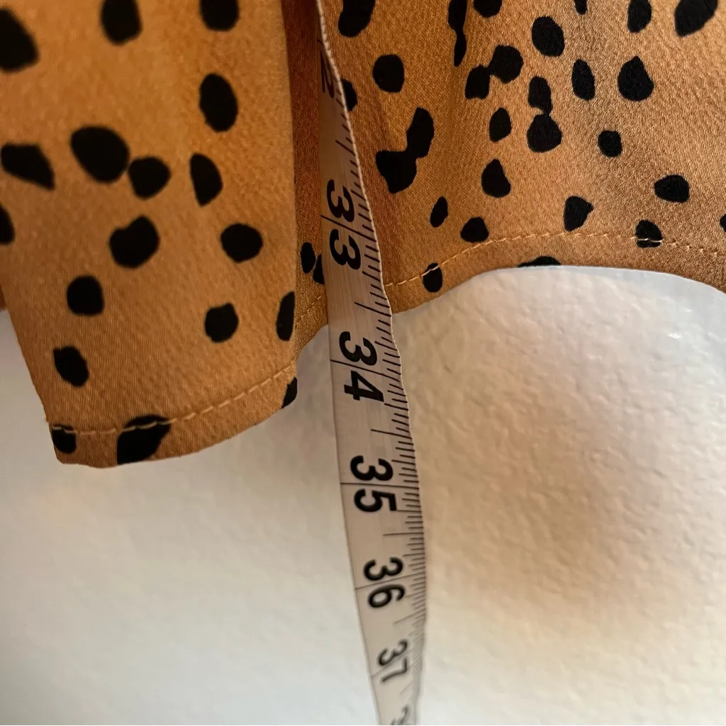 Code X mode orange cheetah print pleated maximalist midi long skirt size small - Image 9